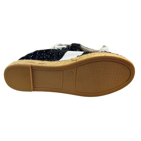 Marc Fisher Womens Navy Glitter Espadrille Sneakers Size 9.5M - Picture 7 of 9